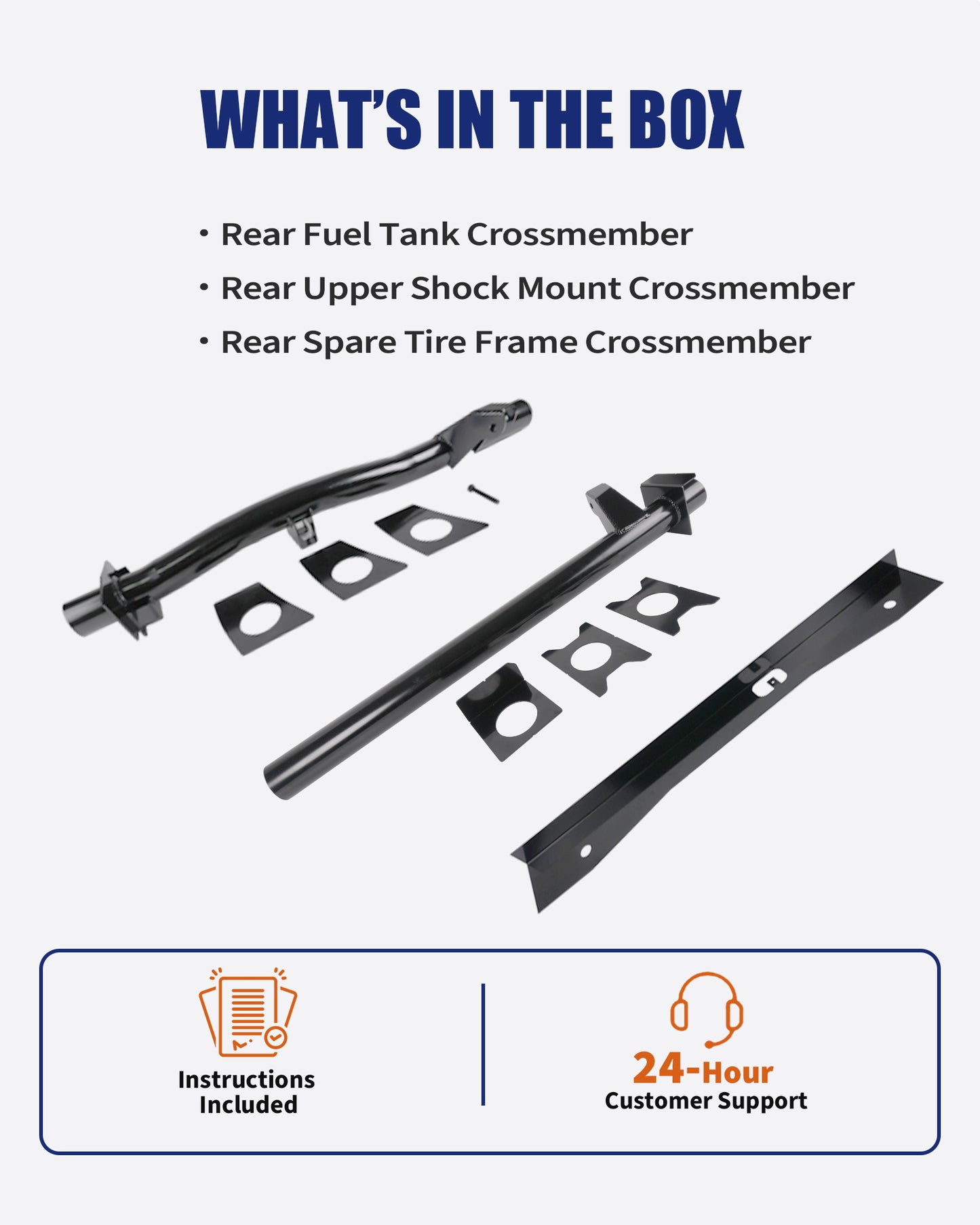 Kit de reparación del bastidor trasero de 3 piezas para Silverado 1500 Sierra 1500 2007-2014