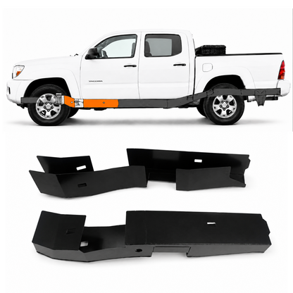 Front Frame Rust Repair Kit Fit for 2005-2015 Toyota Tacoma | 2nd Gen Access Cab & Double Cab, Weld-On Frame Sections, 11GA E-Coated Steel, Helps Restore Front Frame Support