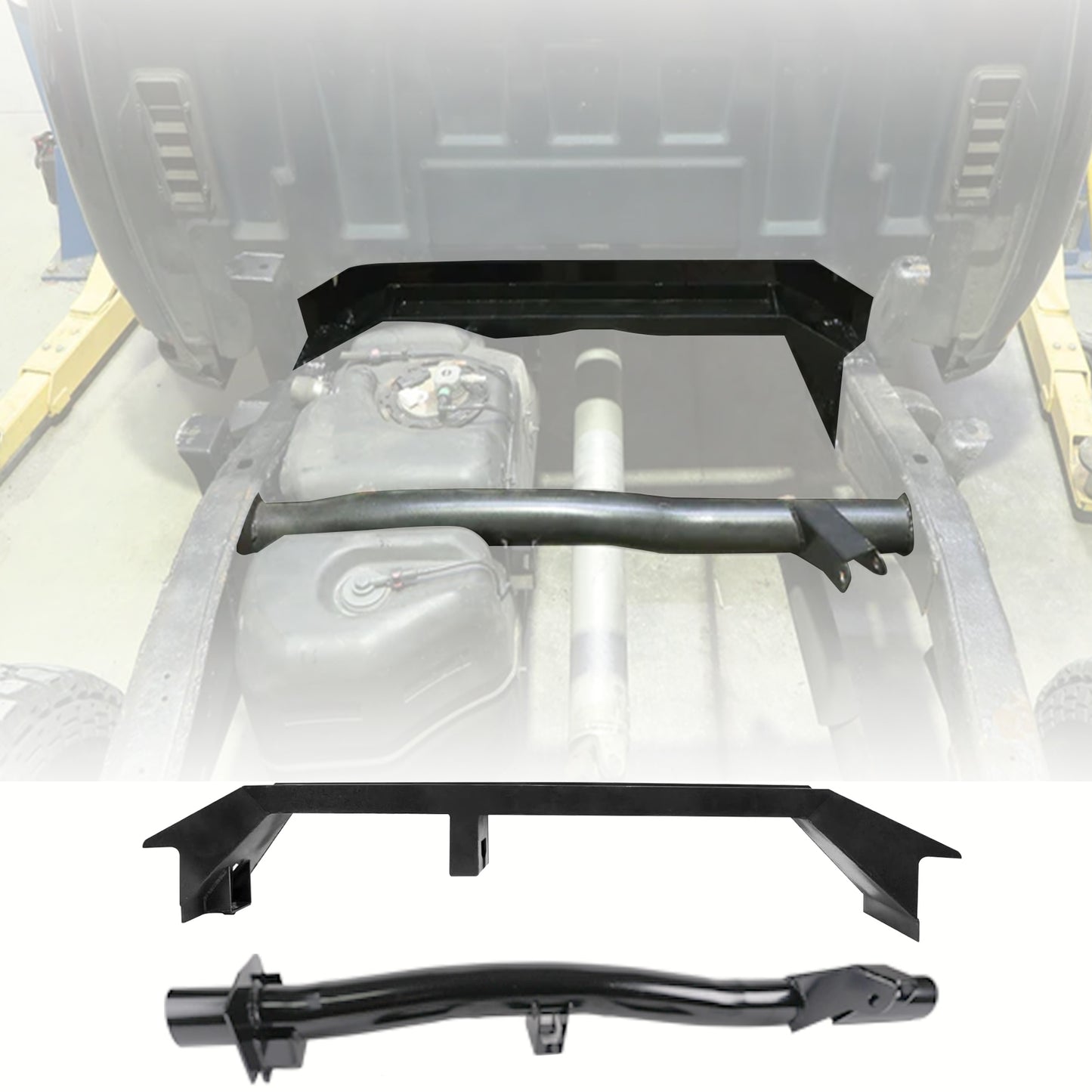Travesaños de soporte del tanque de combustible delantero y trasero 2007-2014 Silverado 1500 Sierra 1500