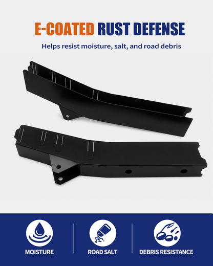 Mid Frame Repair Kit Fit for 2000-2004 Toyota Tacoma Double Cab | 2WD/4WD, Weld-On Frame Sections with Spring Mounts, 11GA E-Coated Steel, Mid-Frame Support Restoration