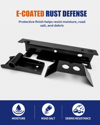 Rear Frame Rail Rust Repair Kit Fit for 1996-2004 Toyota Tacoma | XtraCab, Regular Cab & Double Cab, 2WD/4WD, Weld-On Rear Frame Sections with Shackle Mounts, 11GA E-Coated Steel