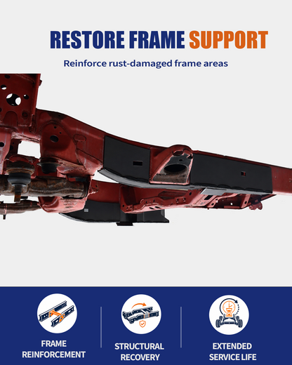 Front Frame Rust Repair Kit Fit for 2005-2015 Toyota Tacoma | 2nd Gen Access Cab & Double Cab, Weld-On Frame Sections, 11GA E-Coated Steel, Helps Restore Front Frame Support
