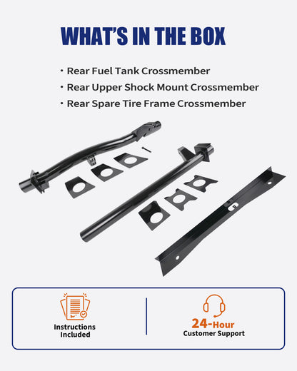 Kit de reparación del bastidor trasero de 3 piezas para Silverado 1500 Sierra 1500 2007-2014