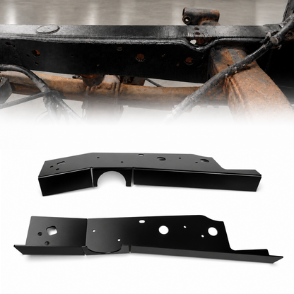 Over-Axle Frame Rust Repair Kit Fit for 2004-2008 Ford F-150 | SuperCrew Cab 5.5 FT Short Bed Only, Weld-On Over-Axle Frame Stiffeners, 11GA E-Coated Steel, Frame Support Repair