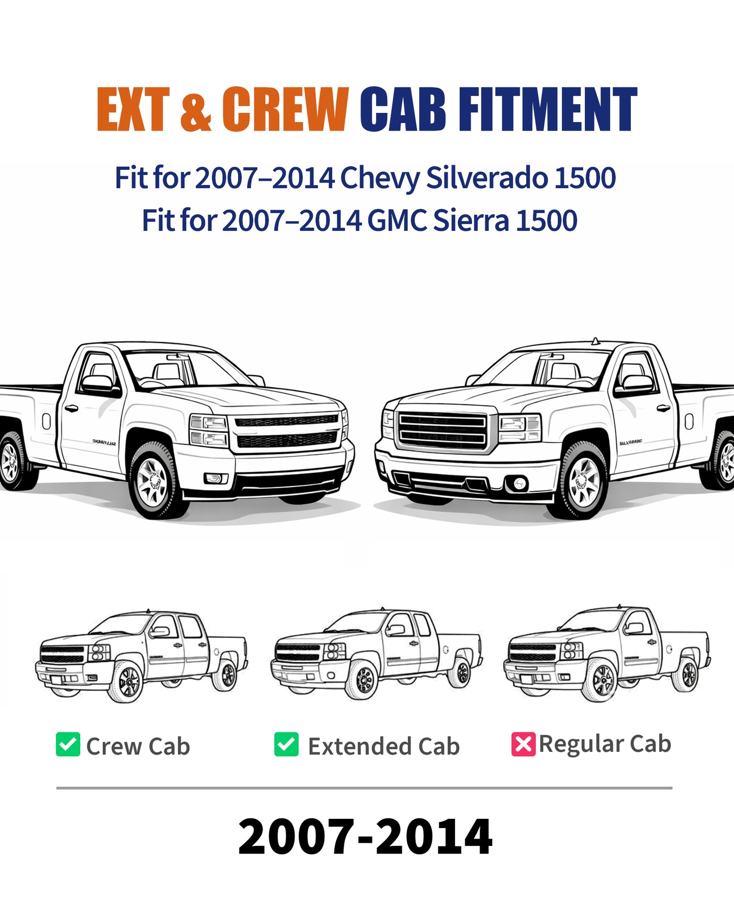 Travesaño de soporte delantero del tanque de combustible, apto para Chevy Silverado 1500 y GMC Sierra 1500 de 2007 a 2014, solo cabina extendida y cabina doble, reparación de óxido del bastidor soldada