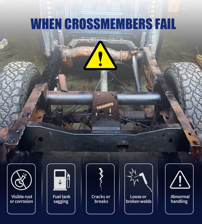 Travesaño trasero del tanque de combustible para Silverado 1500 y Sierra 1500 (2007-2014) Soporte de reparación de chasis de alta resistencia para el soporte del tanque de combustible oxidado
