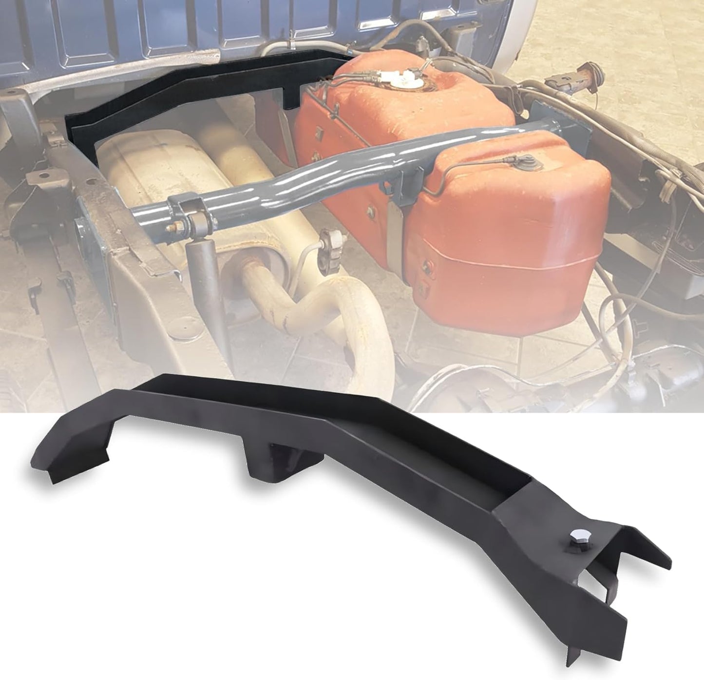 Travesaño de soporte delantero del tanque de combustible apto para Chevy Silverado 1500 y GMC Sierra 1500 de 2007-2014, cabina regular solamente, reparación de chasis para soldar