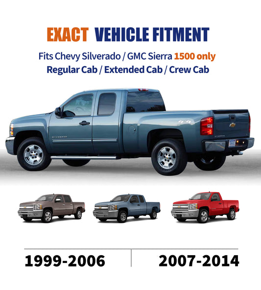 Rear Spare Tire Support Plate Shock Mount Frame Crossmember Fit for 1999-2014 Chevy Silverado GMC Sierra 1500, Weld-On E-coating Steel Repair, Restores Rear Chassis Rigidity